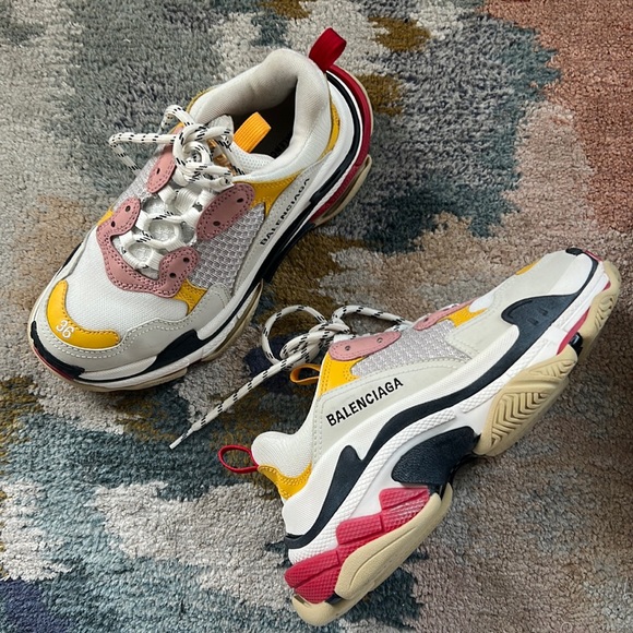 Balenciaga Shoes - Balenciaga triple s sneaker White/ Ecru/ Black